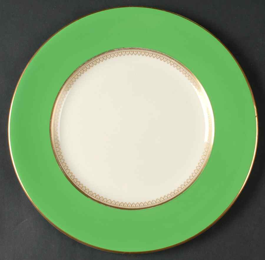 5973 Green Service Plate (Charger) by Fondeville-1
