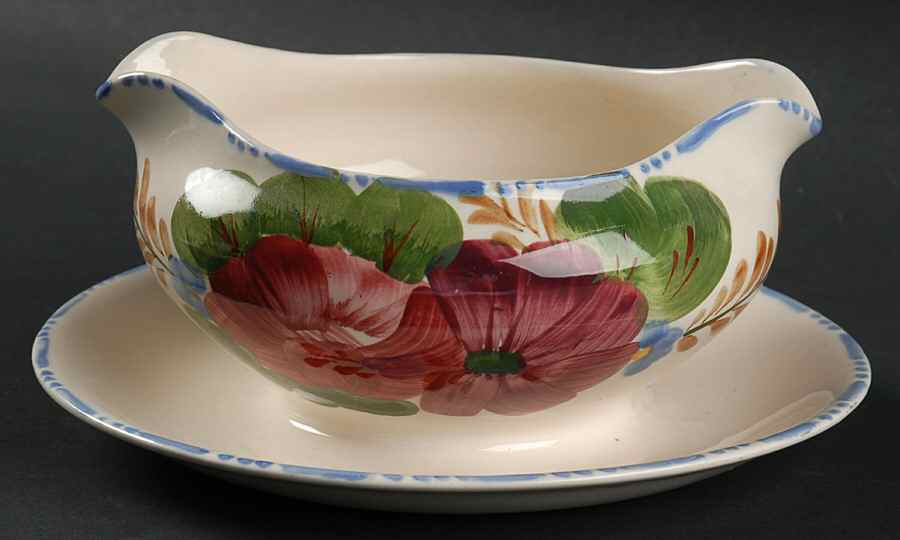 Belle Fiore Gravy Boat with Attached Underplate by Fondeville-1