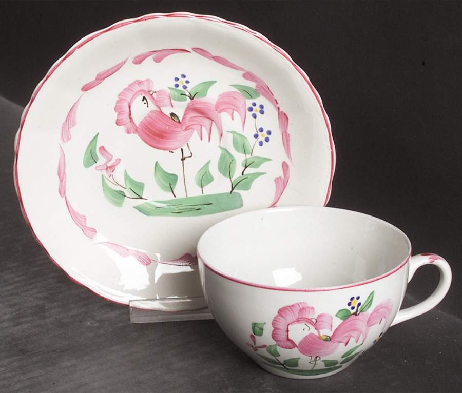 Chanticleer Flat Cup & Saucer Set by Fondeville-1