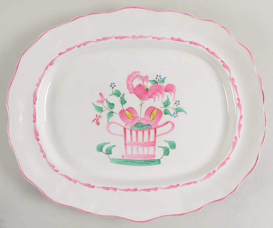 Chanticleer 16" Oval Serving Platter by Fondeville-1