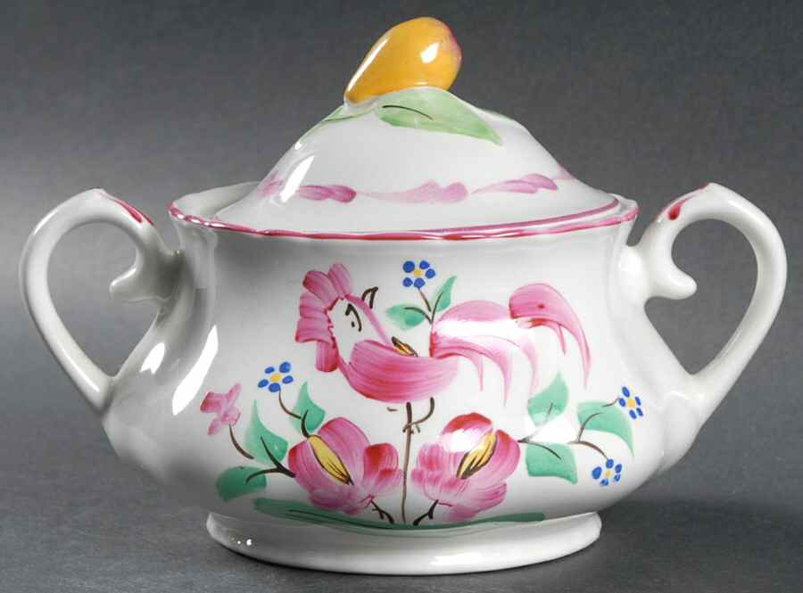 Chanticleer Sugar Bowl & Lid by Fondeville-1