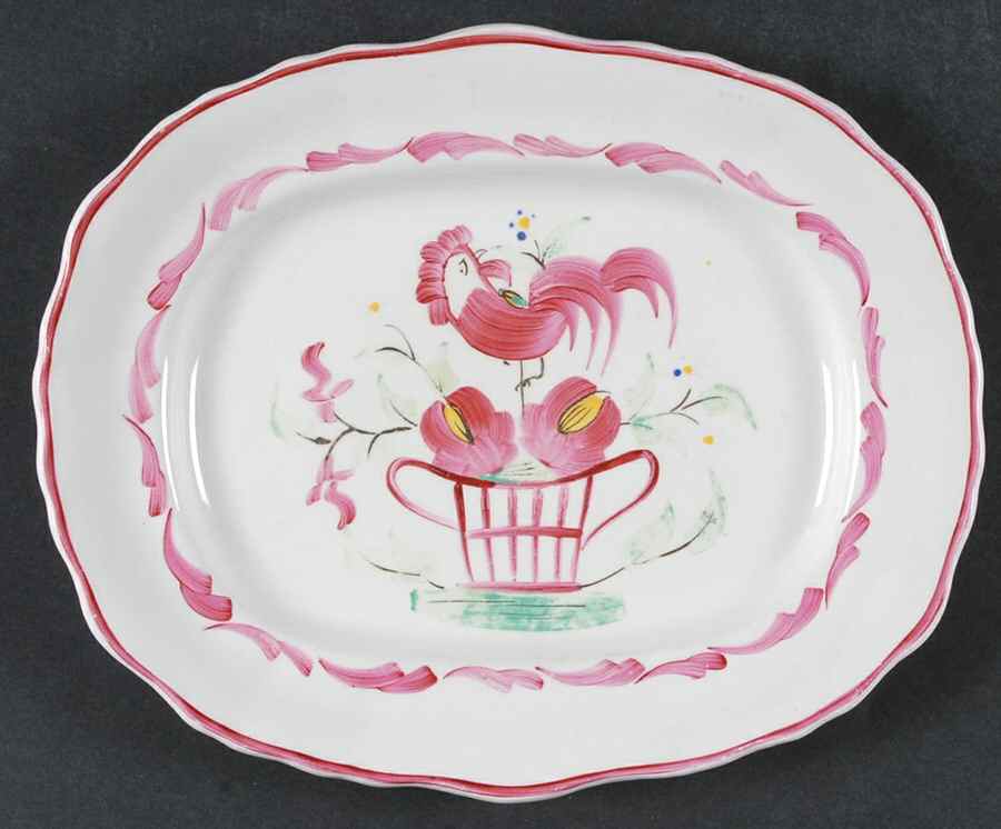 Chanticleer 10" Oval Serving Platter by Fondeville-1