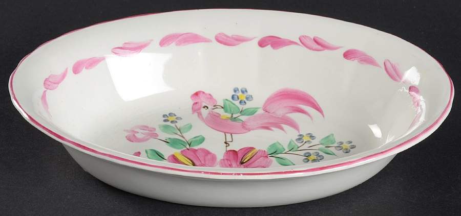 Chanticleer 8" Oval Vegetable Bowl by Fondeville-1