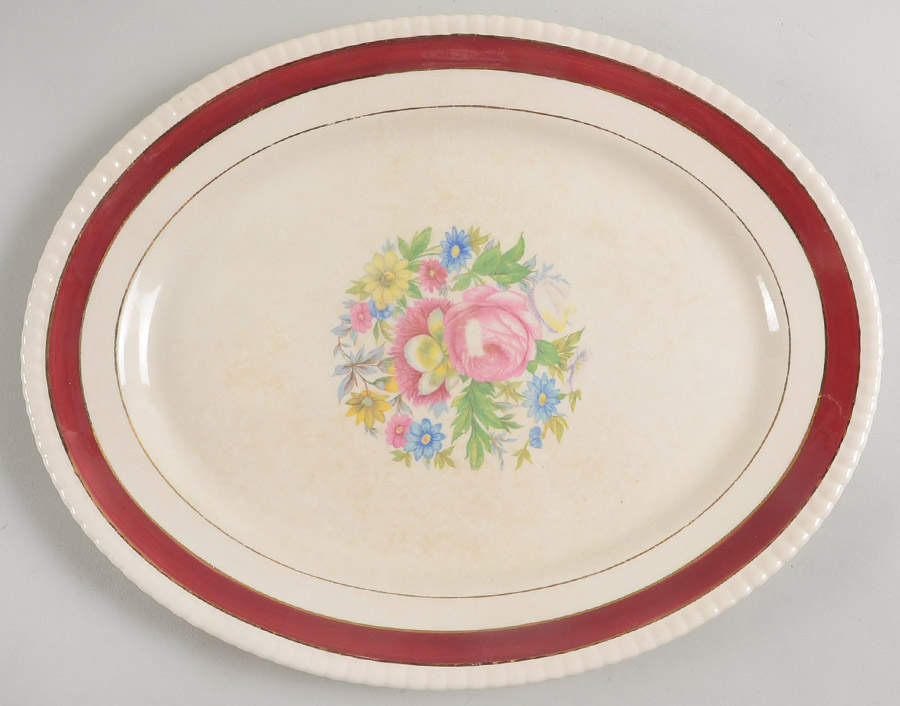 FON1 12" Oval Serving Platter by Fondeville-1