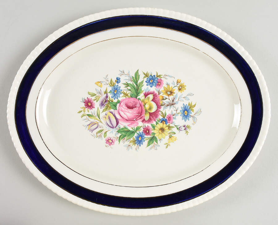 FON19 12" Oval Serving Platter by Fondeville-1
