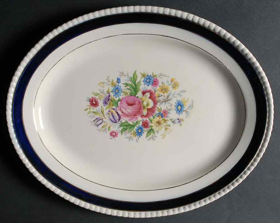 FON19 14" Oval Serving Platter by Fondeville-1