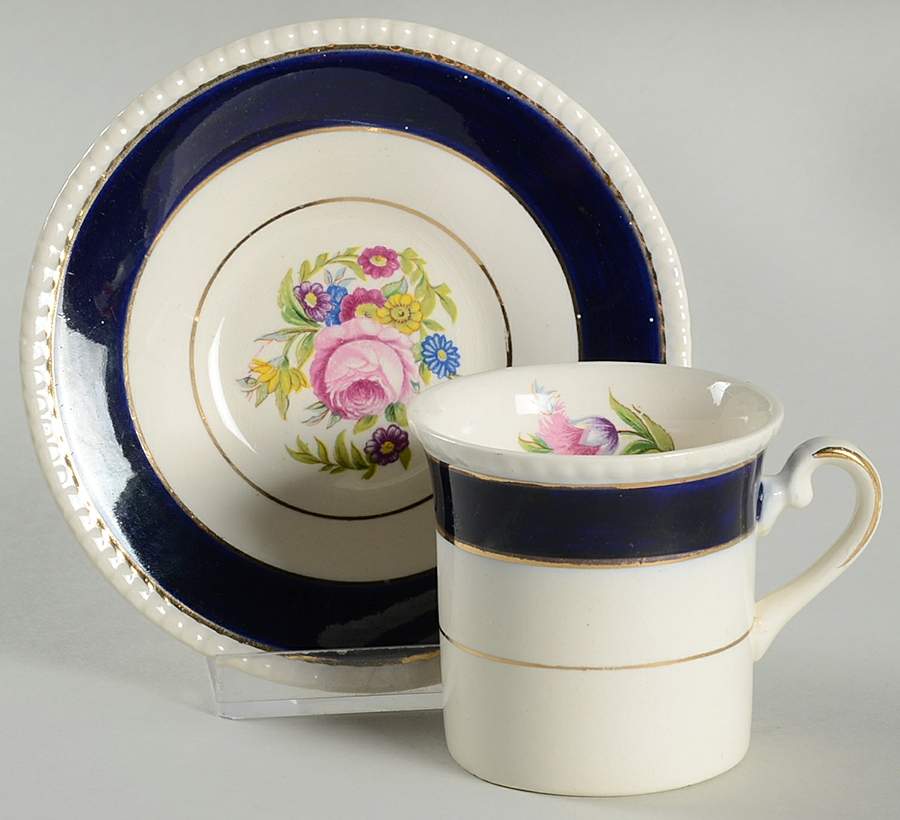 FON19 Flat Demitasse Cup & Saucer Set by Fondeville-1
