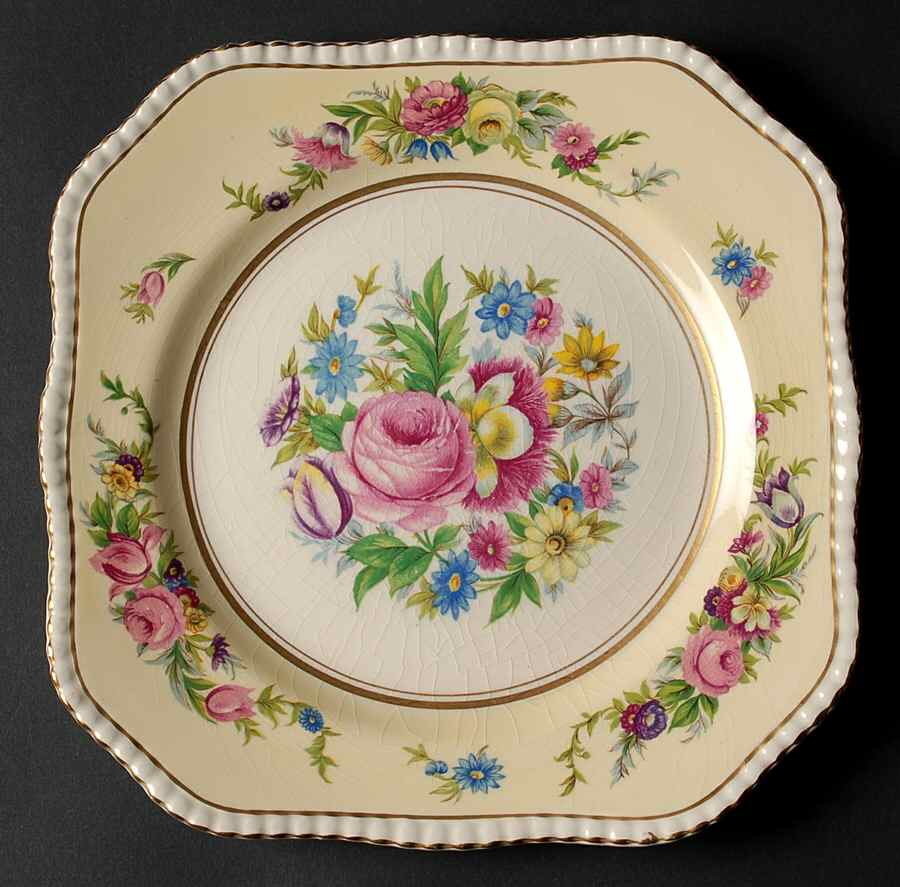 Hampton Court Square Salad Plate by Fondeville-1