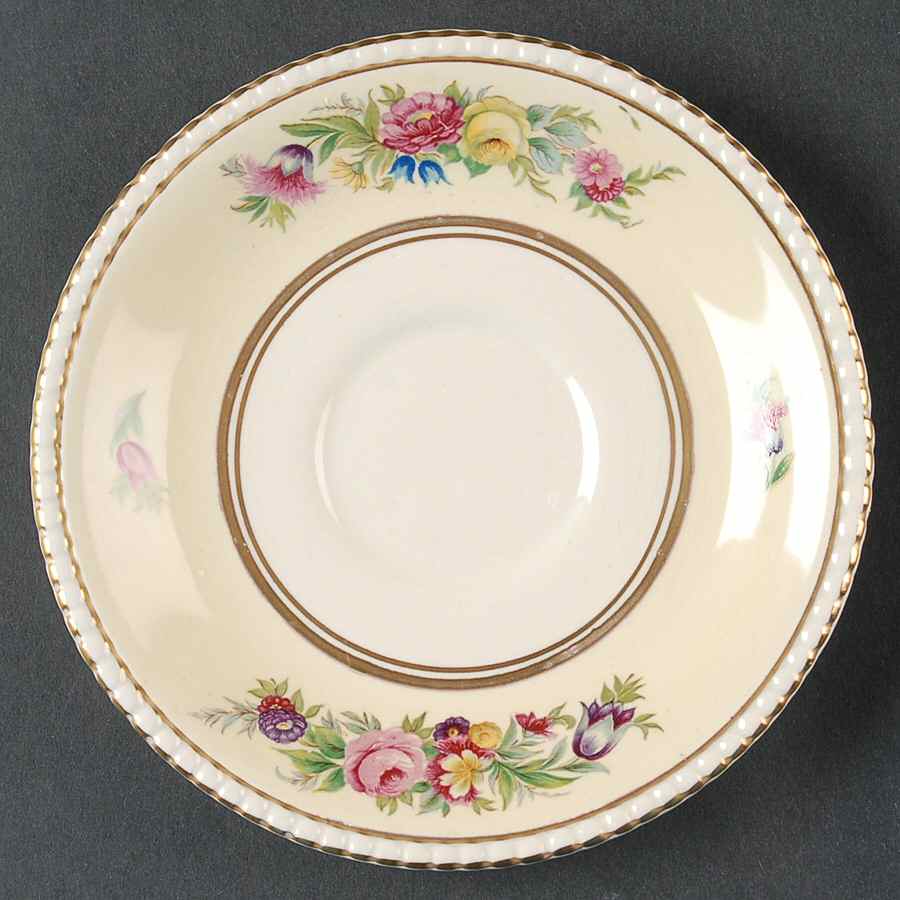 Hampton Court Saucer for Flat Cup by Fondeville-1