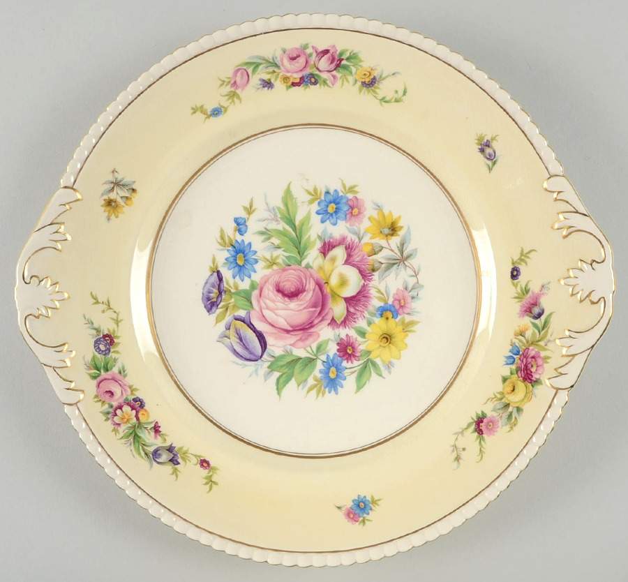 Hampton Court Handled Cake Plate by Fondeville-1