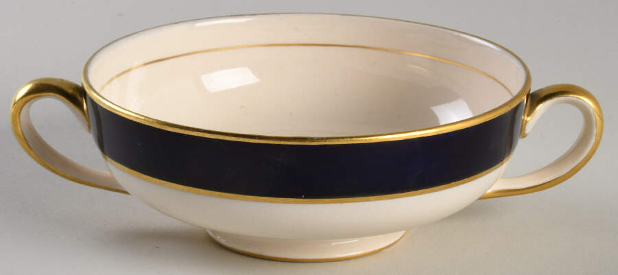 Imperial Footed Cream Soup Bowl by Fondeville-1