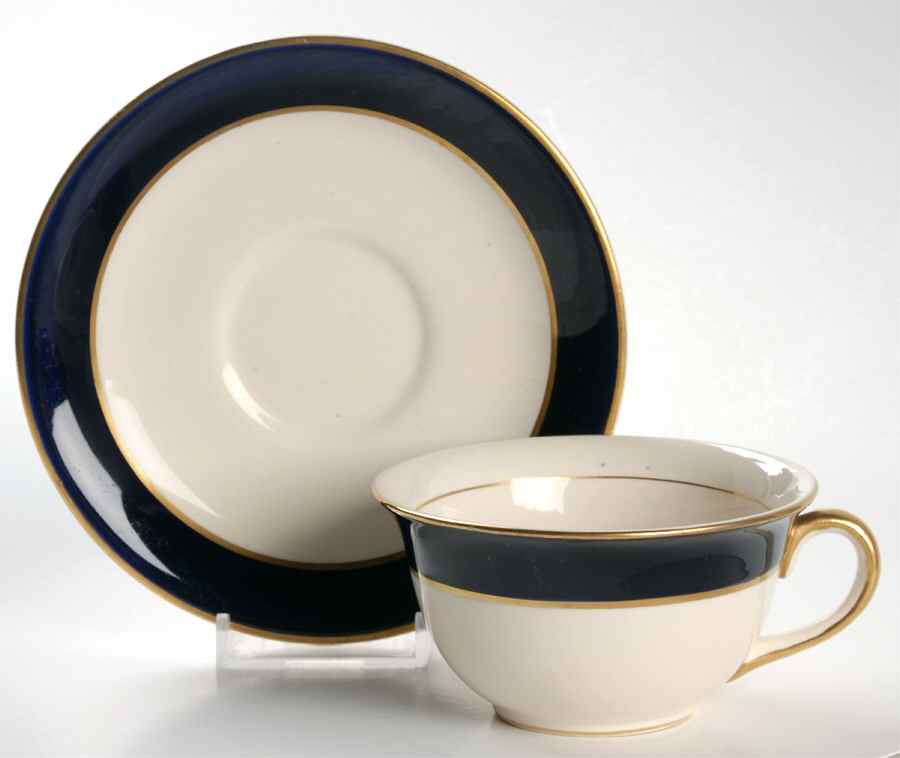 Imperial Flat Cup & Saucer Set by Fondeville-1