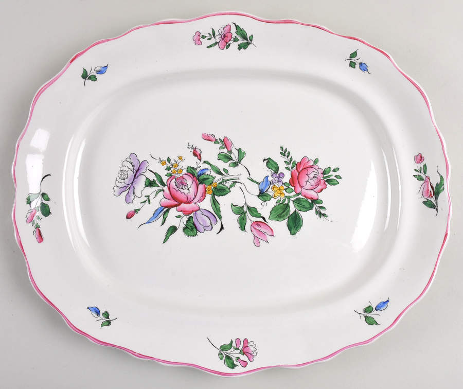 Strasbourg 14" Oval Serving Platter by Fondeville-1
