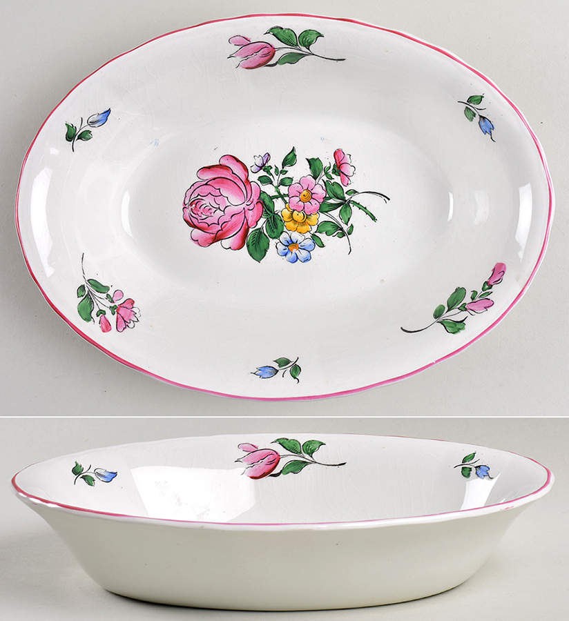 Strasbourg 9" Oval Vegetable Bowl by Fondeville-1