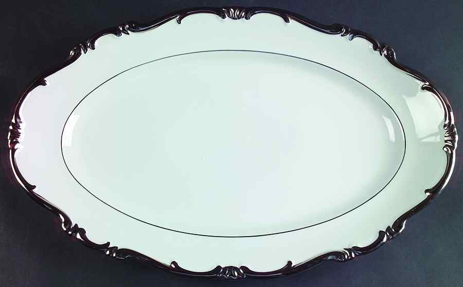 Antoinette 15" Oval Serving Platter by Forest-1