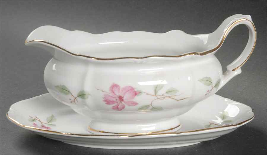 Blossom Time Gravy Boat & Underplate by Forest-1
