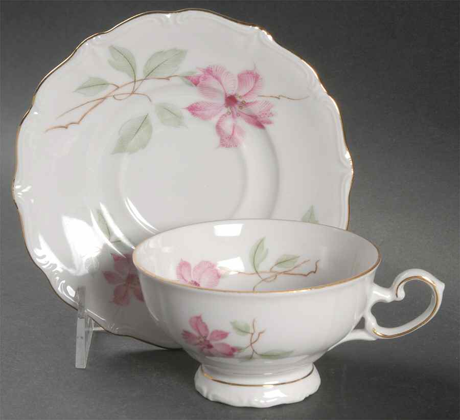 Blossom Time Footed Cup & Saucer Set by Forest-1
