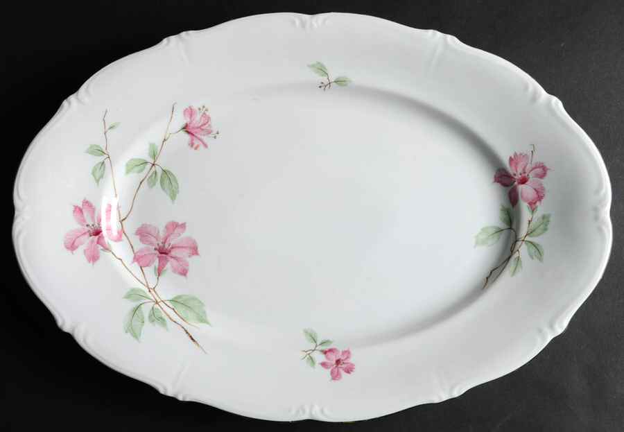 Blossom Time 15" Oval Serving Platter by Forest-1