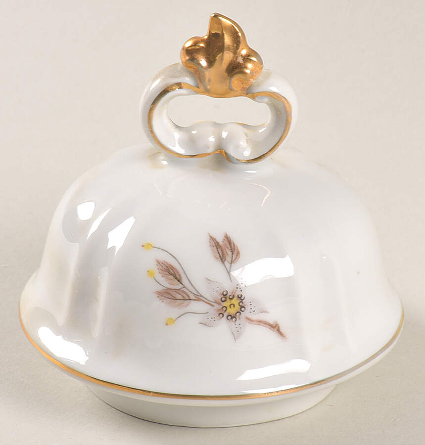 Brown Orchid Lid for Coffee Pot by Forest-1