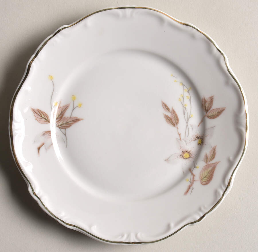 Brown Orchid Bread & Butter Plate by Forest-1