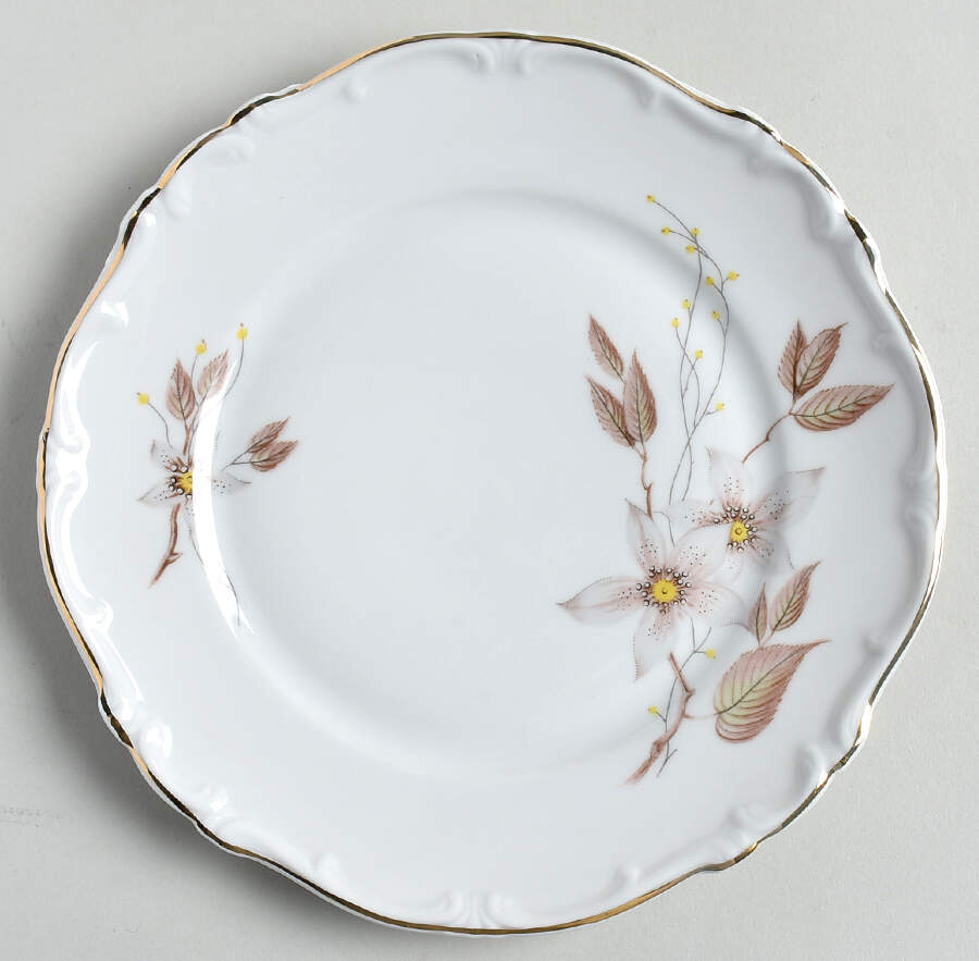 Brown Orchid Salad Plate by Forest-1