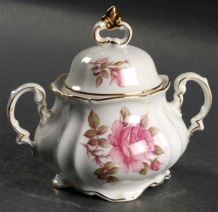 Corsage Sugar Bowl & Lid by Forest-1