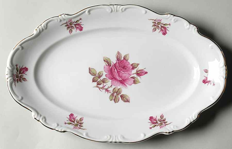 Corsage 13" Oval Serving Platter by Forest-1