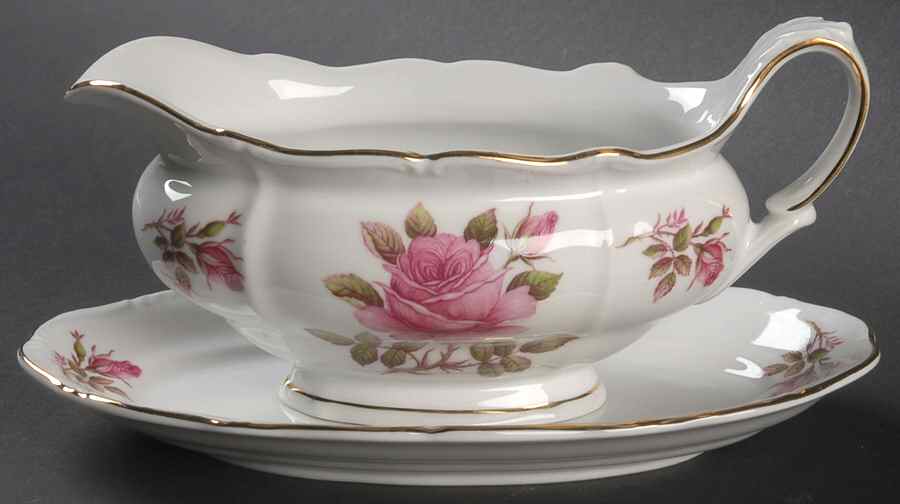 Corsage Gravy Boat & Underplate by Forest-1