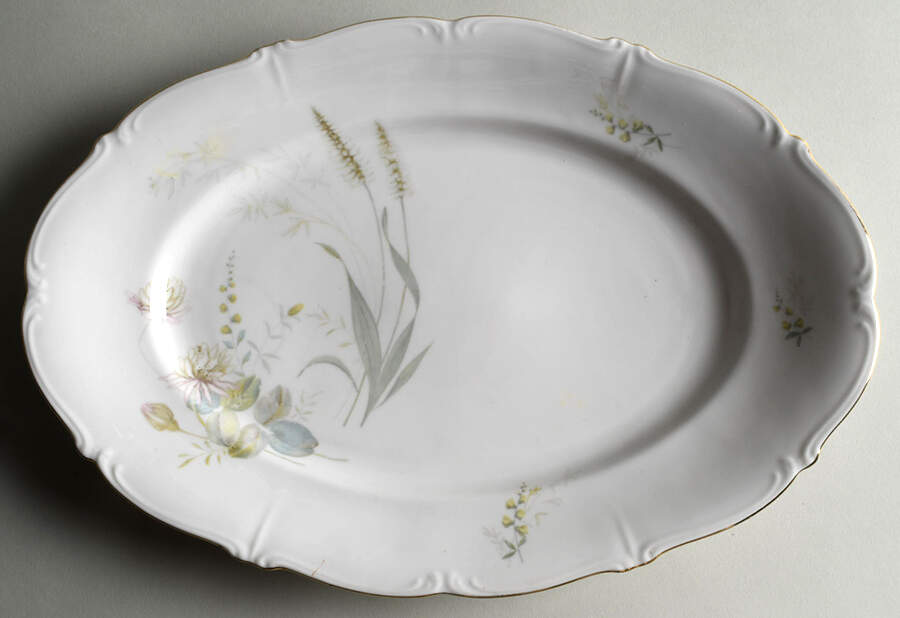 Harvest 13" Oval Serving Platter by Forest-1