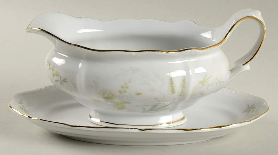 Harvest Gravy Boat & Underplate by Forest-1