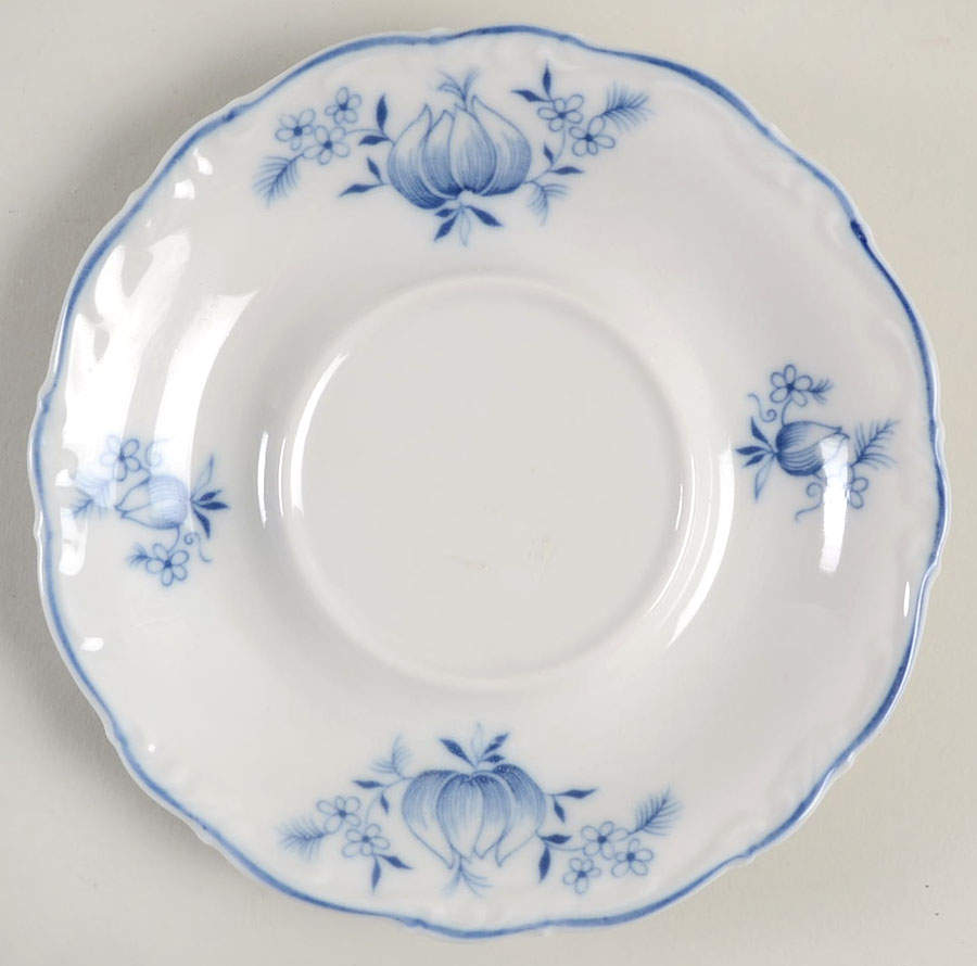 Ming Blue Saucer by Forest-1