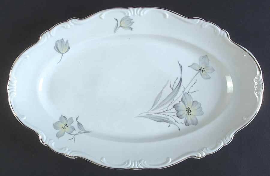 Morning Glory 15" Oval Serving Platter by Forest-1