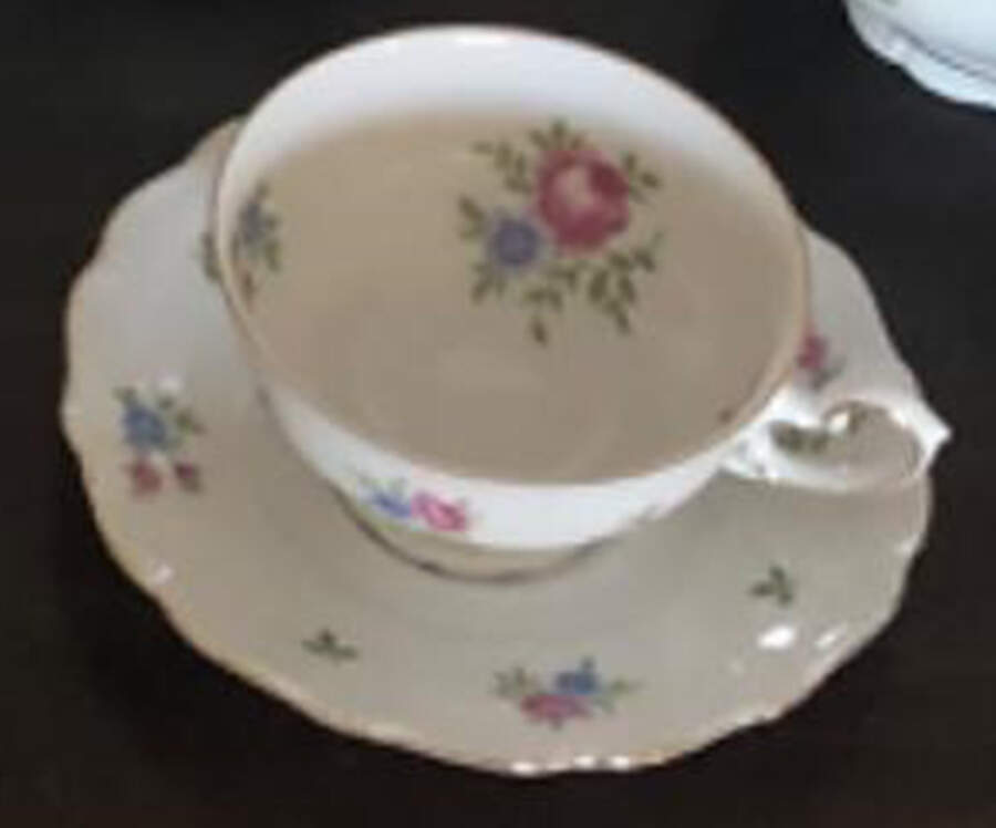 Rambler Footed Cup & Saucer Set by Forest-1