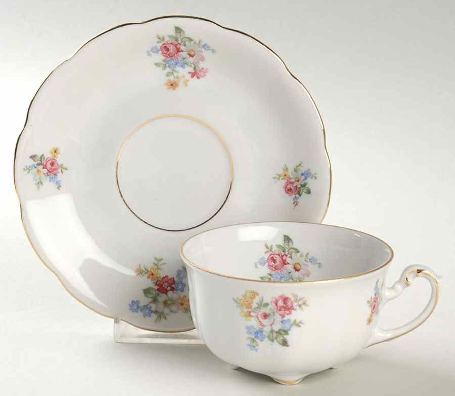 Remembrance Footed Cup & Saucer Set by Forest-1