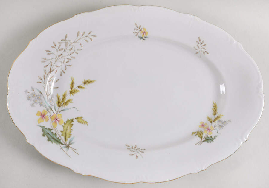 Wheatfield 15" Oval Serving Platter by Forest-1