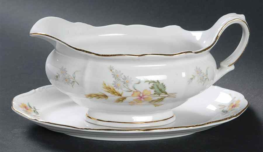 Wheatfield Gravy Boat & Underplate by Forest-1
