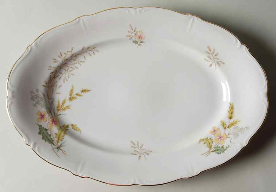 Wheatfield 13" Oval Serving Platter by Forest-1