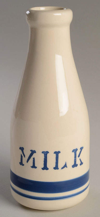 Blue Stripe Milk Bottle by Friendship-1