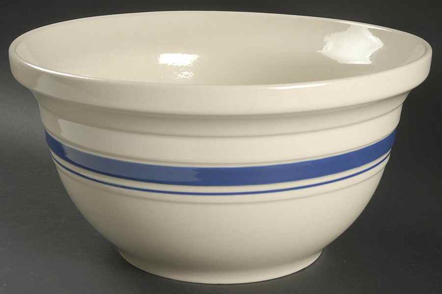 Blue Stripe 12" Mixing Bowl by Friendship-1