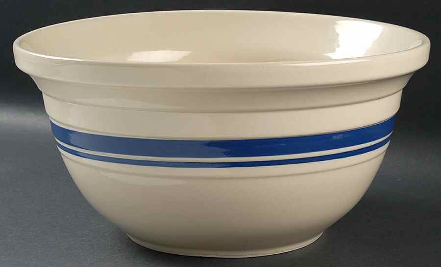Blue Stripe 14" Mixing Bowl by Friendship-1