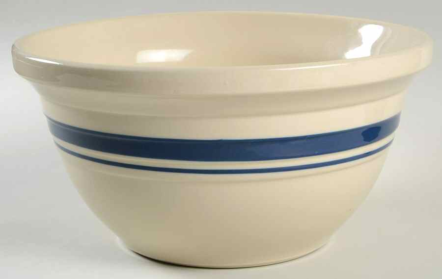 Blue Stripe 10" Mixing Bowl by Friendship-1