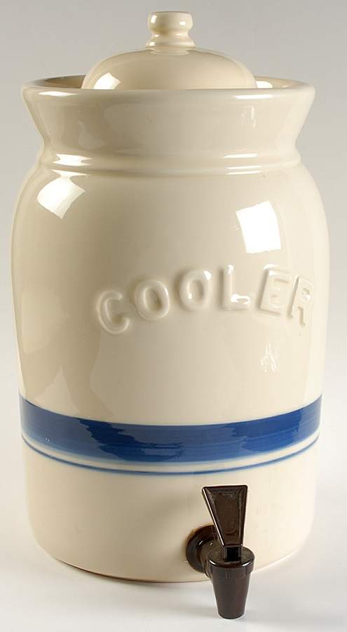 Blue Stripe Samovar & Lid by Friendship-1