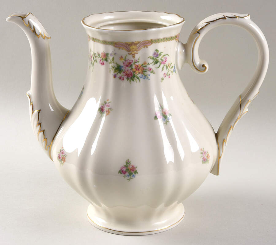 Aida (Gold Verge & Trim) Coffee Pot No Lid by Franconia-Krautheim & Adelburg-1