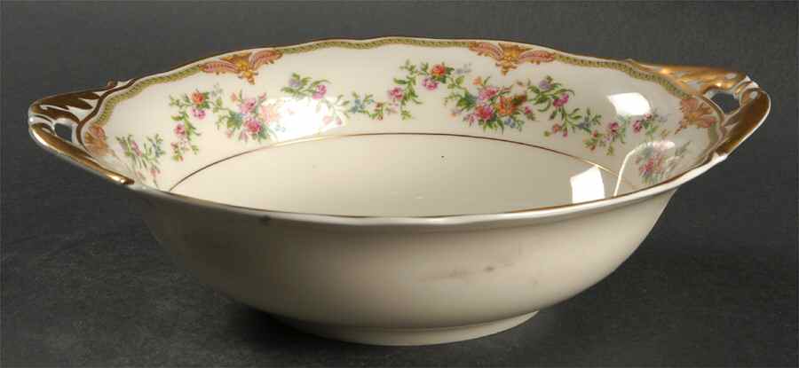 Aida (Gold Verge & Trim) 9" Round Vegetable Bowl by Franconia-Krautheim & Adelburg-1