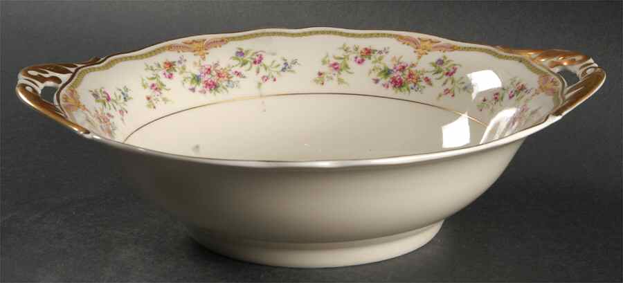 Aida (Gold Verge & Trim) 10" Round Vegetable Bowl by Franconia-Krautheim & Adelburg-1