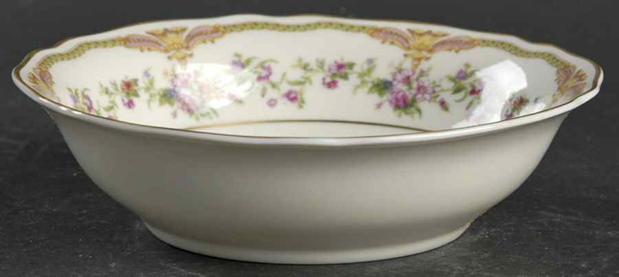 Aida (Gold Verge & Trim) Fruit/Dessert (Sauce) Bowl by Franconia-Krautheim & Adelburg-1