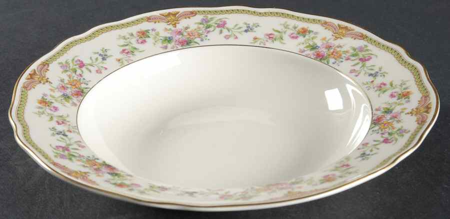 Aida (Gold Verge & Trim) Rim Soup Bowl by Franconia-Krautheim & Adelburg-1