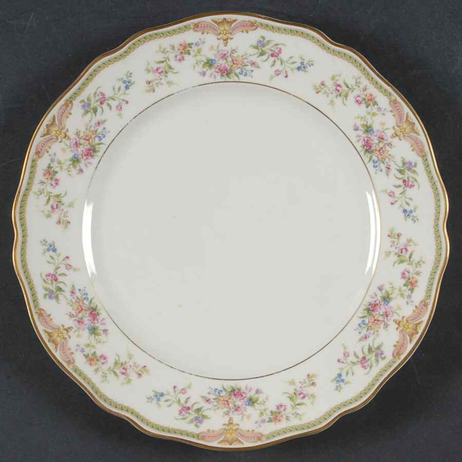 Aida (Gold Verge & Trim) Luncheon Plate by Franconia-Krautheim & Adelburg-1
