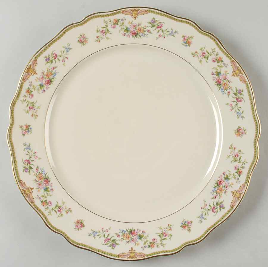 Aida (Gold Verge & Trim) 12" Chop Plate (Round Platter) by Franconia-Krautheim & Adelburg-1