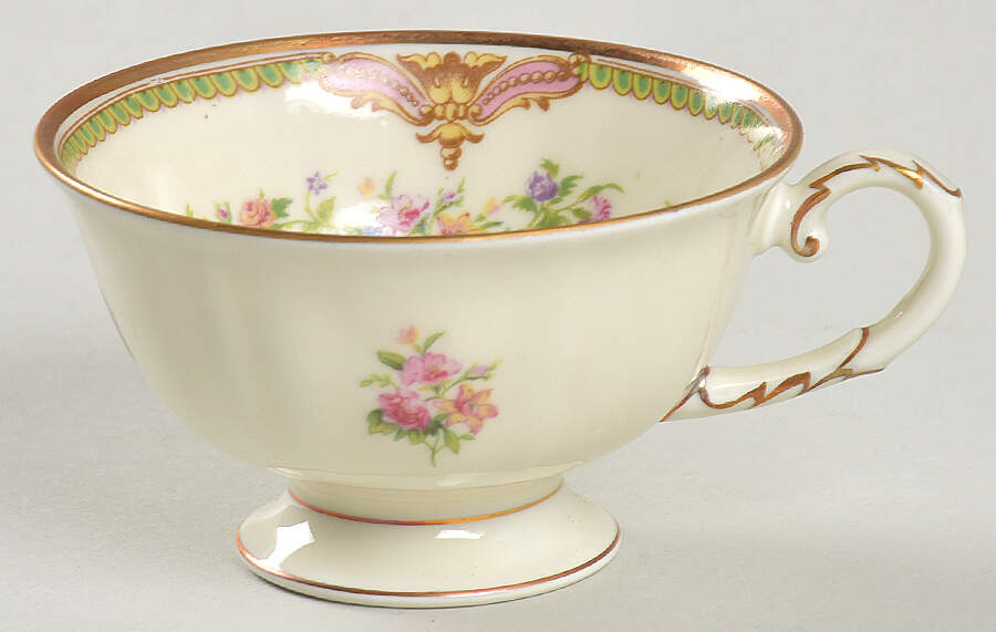 Aida (Green Verge & Gold Trim) Demitasse Cup by Franconia-Krautheim & Adelburg-1